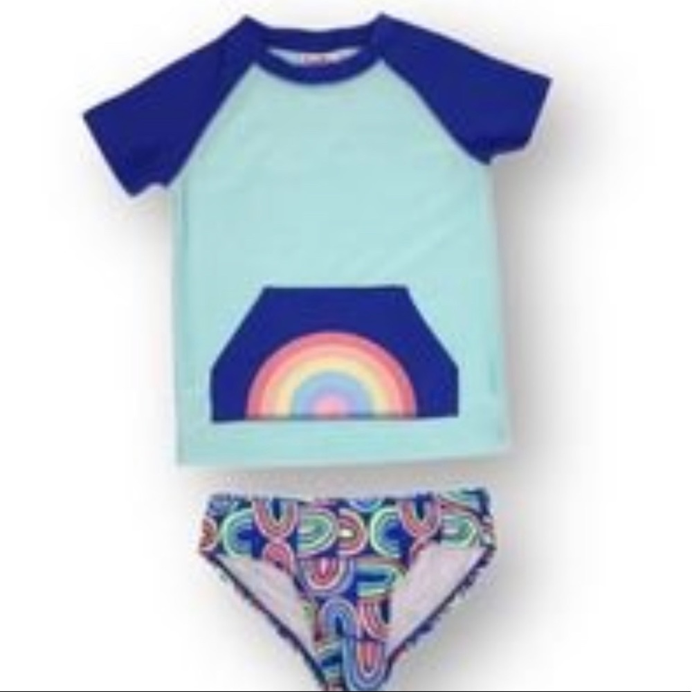 🆕 Freestyle Revolution Rash Guard Two Piece Swimsuit